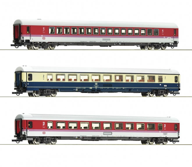 Set of 3 passenger cars of EC Leonardo da Vinci train (Set 2)<br /><a href='images/pictures/Roco/Roco-74134.jpg' target='_blank'>Full size image</a>